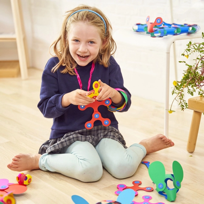 Duhové magnetické puzzle Clixo, 42 dílků
