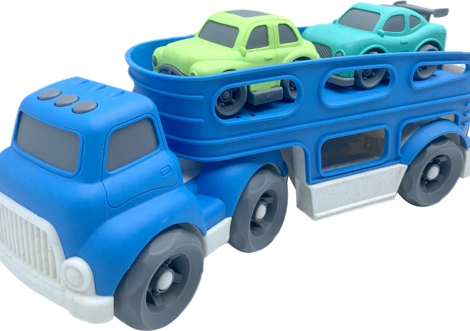 Auto tahač na převoz aut s dvěma auty