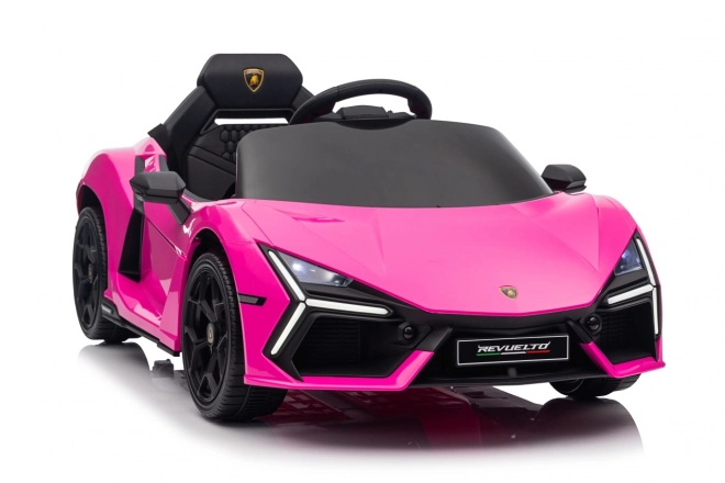Růžový Lamborghini Revuelto pro děti