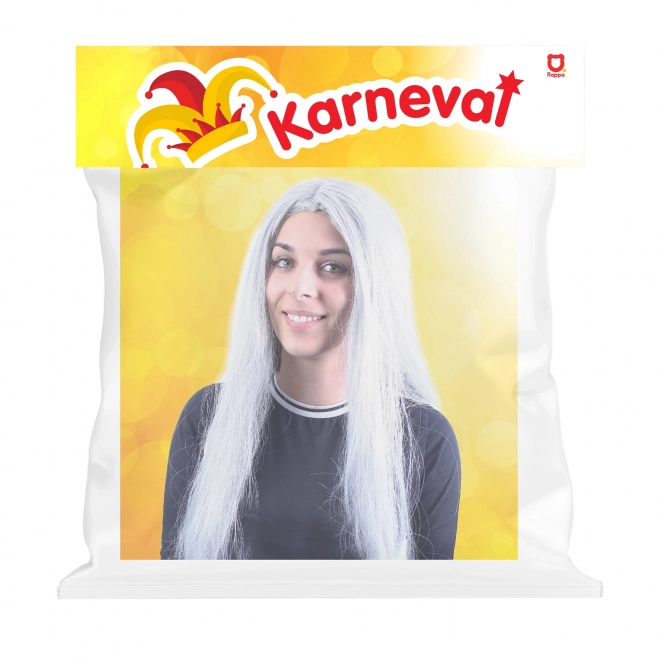 Paruka stříbrná čarodějnice pro dospělé