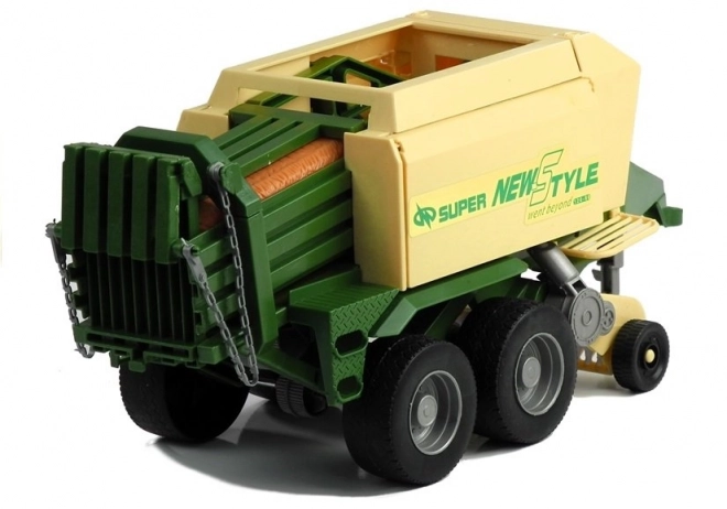 Velký traktor s přívěsem zemědělský stroj 65 cm
