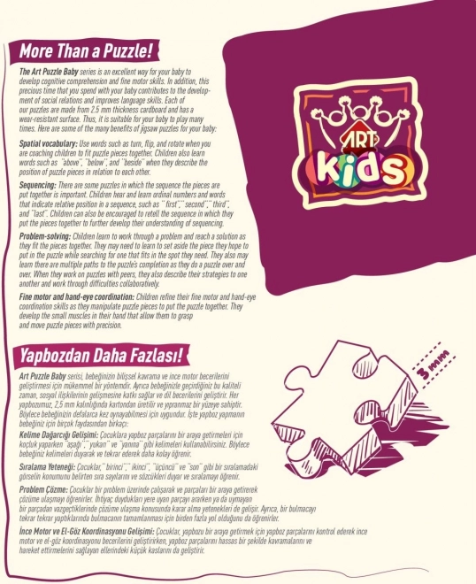ART PUZZLE Baby Puzzle Ovoce a zelenina (2-4 dílky)