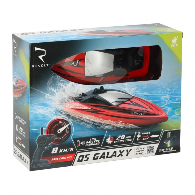 Červený RC člun Revolt Q5 Galaxy