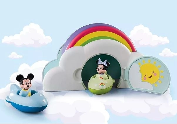 Sada figurek 1.2.3 Disney 71319 Mickey a Minnie v domě v oblacích