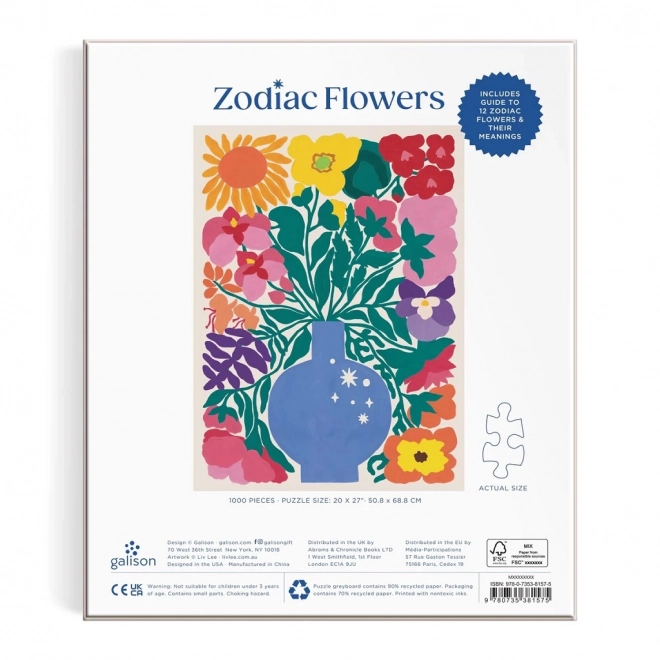 Puzzle Květiny zvěrokruhu 1000 dílků