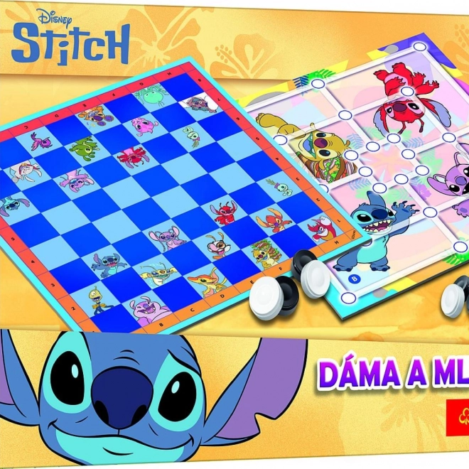 Dáma a Mlýn Lilo & Stitch společenská hra