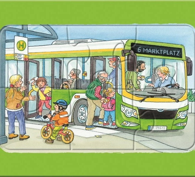 Moje první puzzle Dopravní prostředky 3x6 dílků