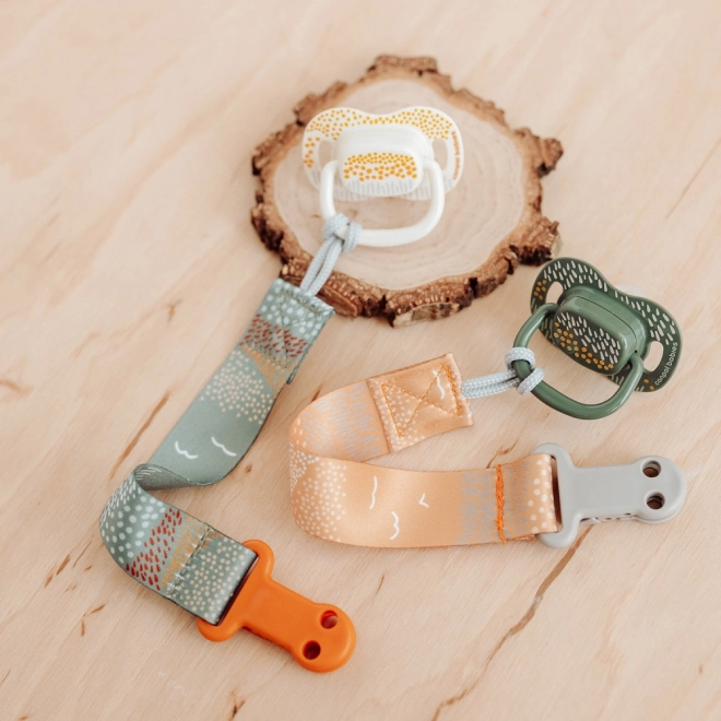Canpol babies Set symetrických silikonových dudlíků MOUNTAINS 0-6m 2ks – zelený