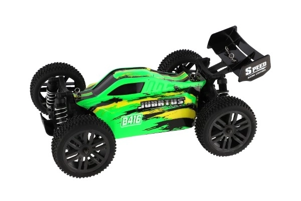 Avtomobil RC Buggy Bonzai Jubatus terensko 30cm plast 2,4GHz na baterije + 2x dodatni paket v škatli 40x14x21 – Zelené