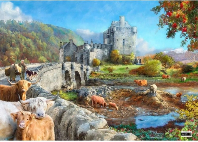 Puzzle Ráno na Skotské Vysočině 1000 dílků