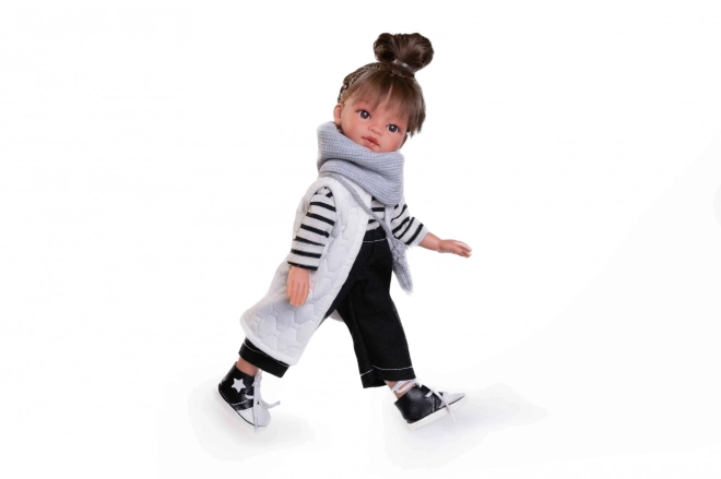 Realistická panenka Emily s celovinylovým tělem 33 cm