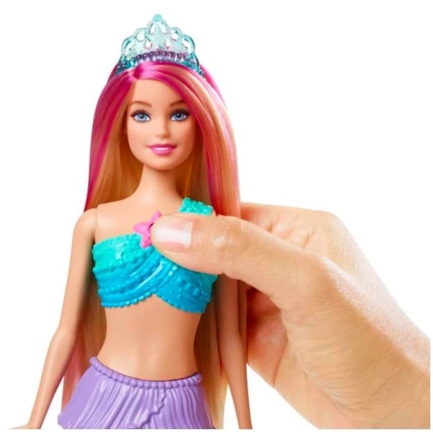 Panenka Barbie Malibu Mořská panna se světélky