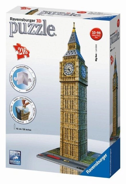 Ravensburger 3D puzzle Big Ben Londýn 216 dílků