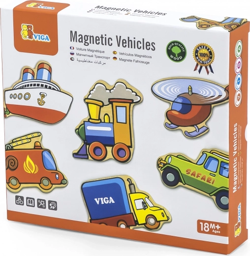 Pestrá sada 20 dopravních magnetek