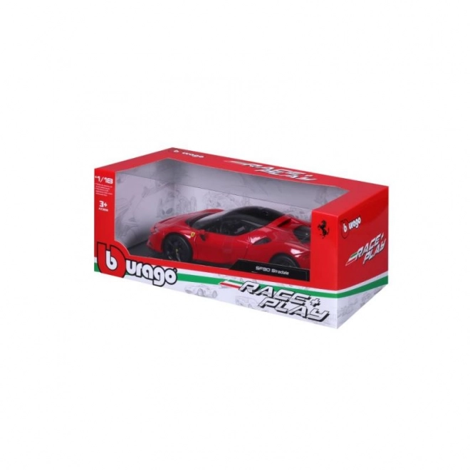 Kovový model Ferrari SF90 Stradale červený 1:18