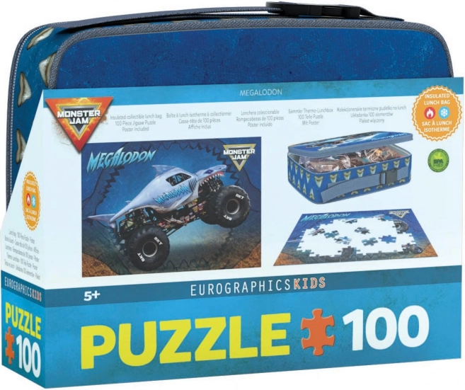 Puzzle EUROGRAPHICS v termoobalu Megalodon Monster Jam 100 dílků