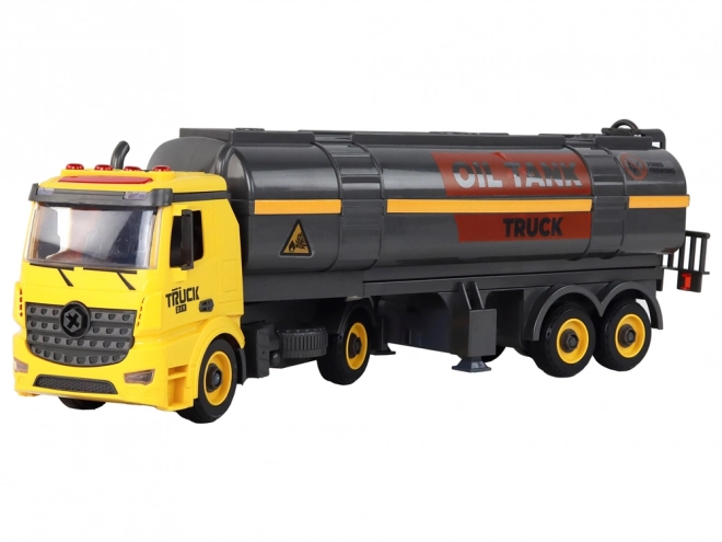 DIY Twisting and Unwinding Tank Truck Žlutá světla Zvuk