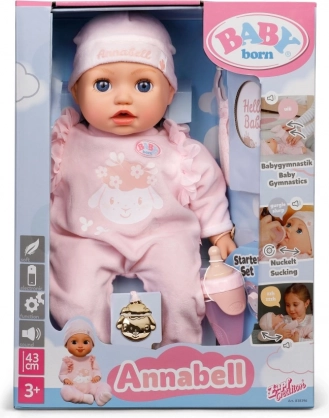 panenka baby born annabell 43 cm s elektronickými funkcemi