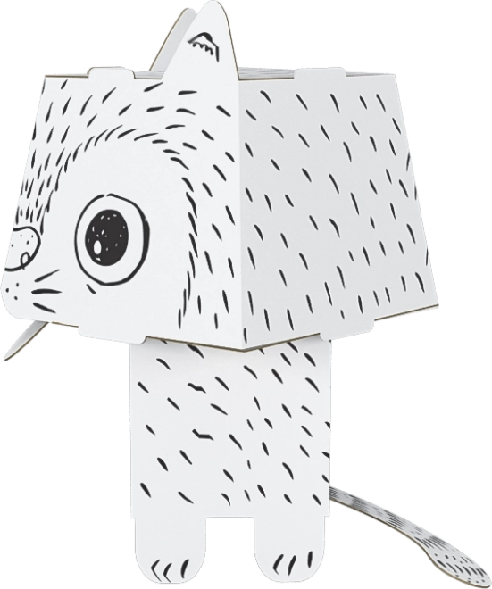 3D omalovánky – Kočka
