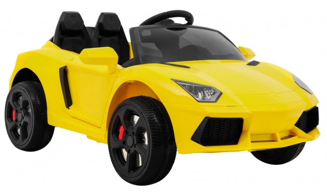 Budoucí bateriové auto + Dálkové ovládání + Pomalý start + EVA + MP3 USB + LED dioda – Žluté