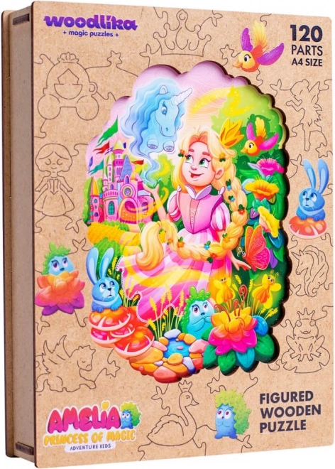 DŘEVĚNÉ BAREVNÉ PUZZLE - Amelia Princess of Magic