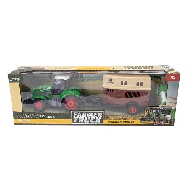 R/C traktor s přívěsem pro koně