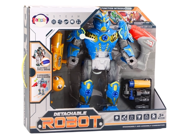 Šroubovák Robot zbraň vrtačka Světla Zvuk Modrá