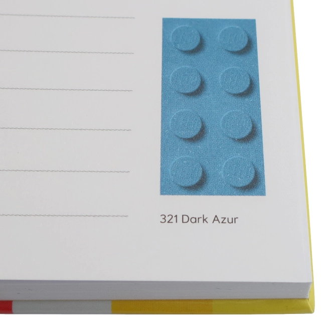 Inspirativní LEGO barevný vzorník na stránkách