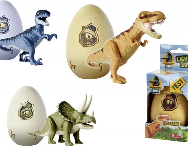 Svítící figurka dinosaura ve vajíčku