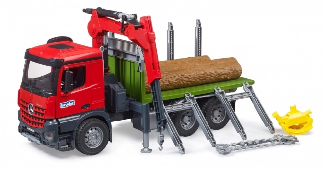Bruder přepravník na dřevo s hydraulickou rukou