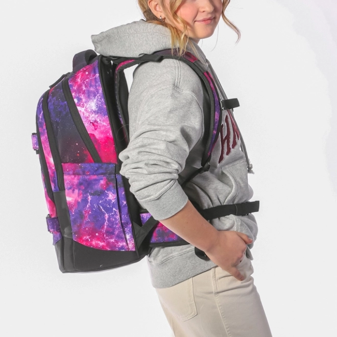 Školní set Baagl Galaxy: batoh, penál, sáček