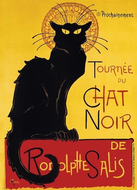 Puzzle Kabaret Le Chat noir - plakát 1000 dílků