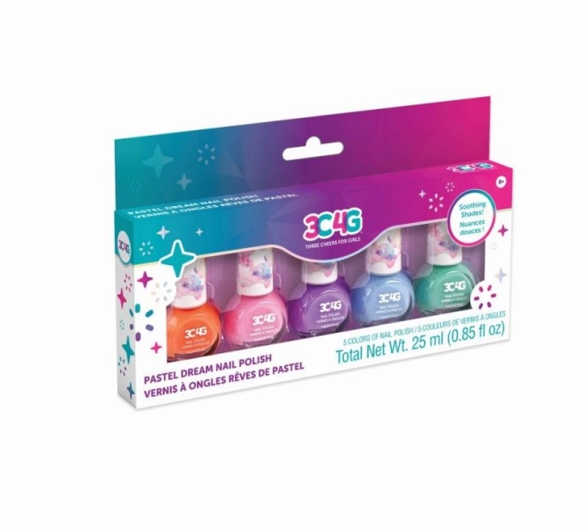 Sada laků na nehty Pastel Dream od 3C4G