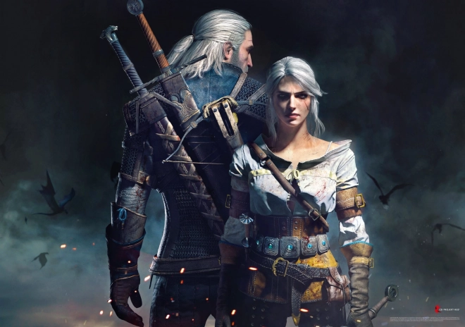 Puzzle Zaklínač - Geralt a Ciri 1000 dílků
