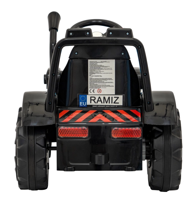 Otroški električni traktor z radlico – Modrý