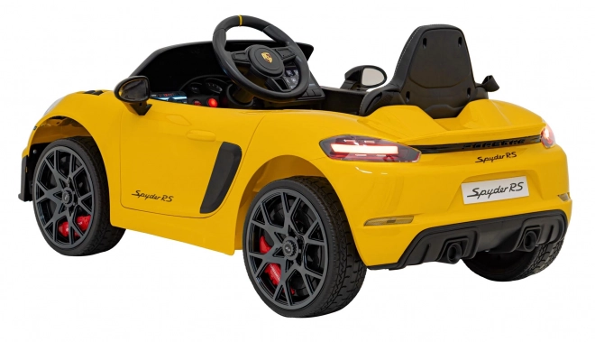 Dětský elektrický vůz Porsche 718 lakovaný – Žlutý