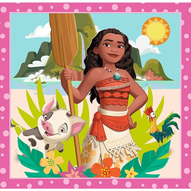 TREFL Puzzle Disney princezny: Vaina, Locika a Sněhurka 3v1 (20,36,50 dílků)