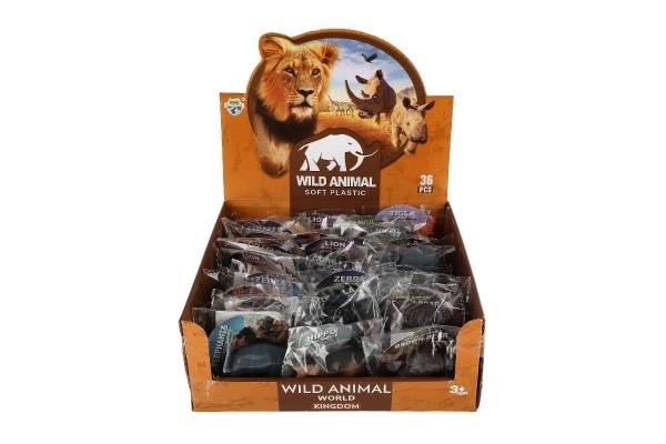 Plastové safari zvířátka 5–10 cm – mini figurky do sáčku, mix druhů
