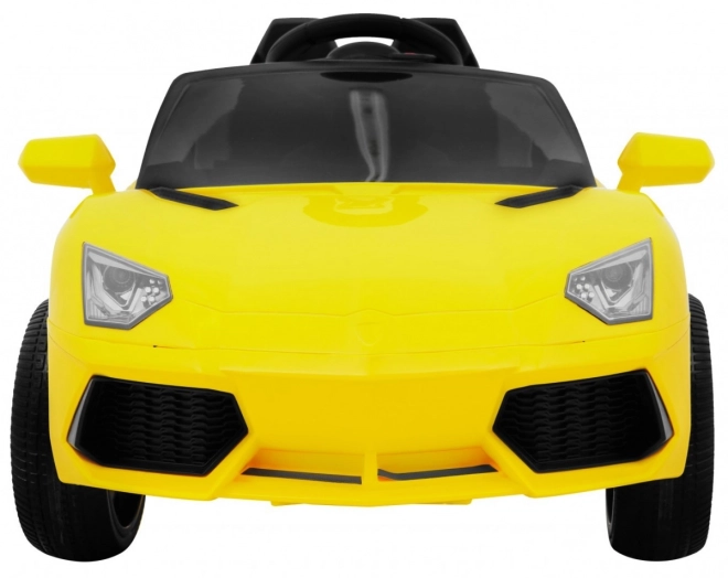 Budoucí bateriové auto + Dálkové ovládání + Pomalý start + EVA + MP3 USB + LED dioda – Žluté