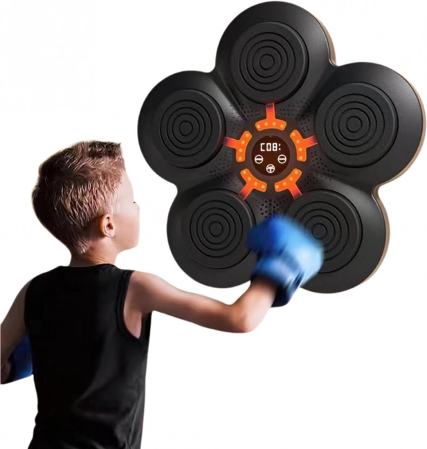 Muzycká Boxovací Mašina na Zeď s LED Světly
