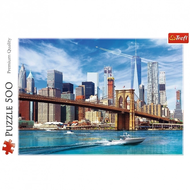 Puzzle 500 dílků Výhled na New York Trefl