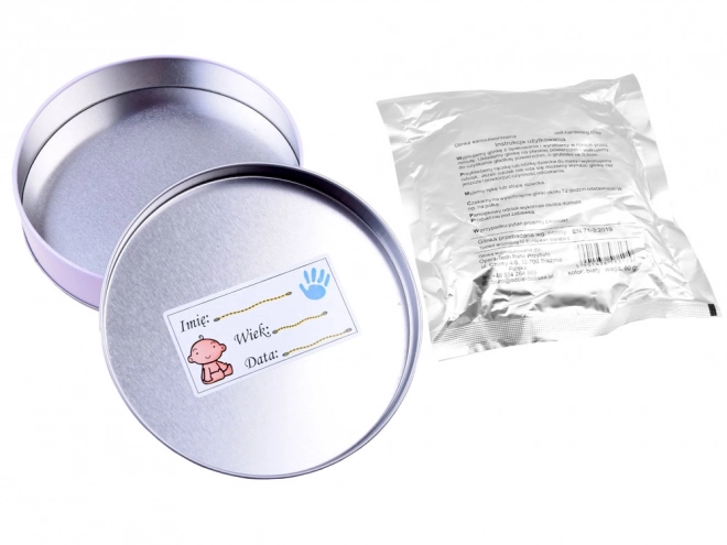 Dětský suvenýr s otiskem ruky + hlína ZA4025 RO – Růžová
