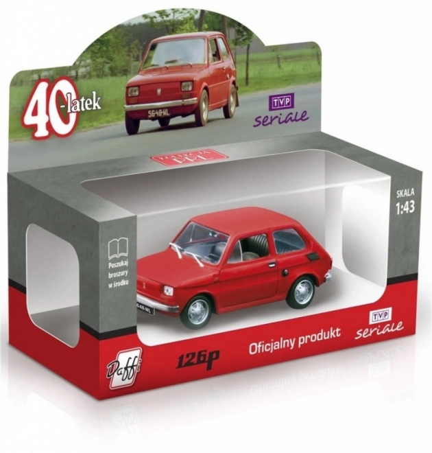 Historický Model Auta FIAT 126p Čtyřicátník