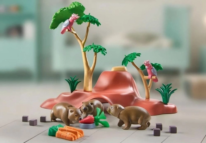 Wiltopia 71625 Sada figurek Wombat Shelter