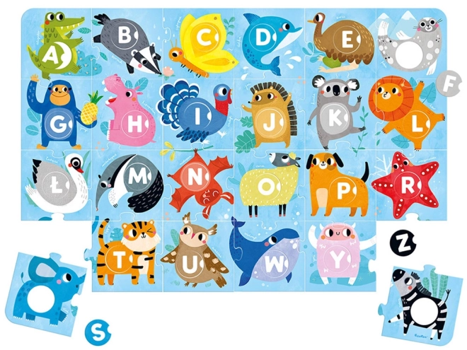 CzuCzu velké puzzle s dírkou Abeceda