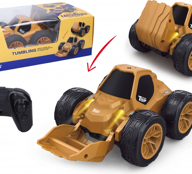 RC buldozer s překlápěním na dálkové ovládání 20 cm