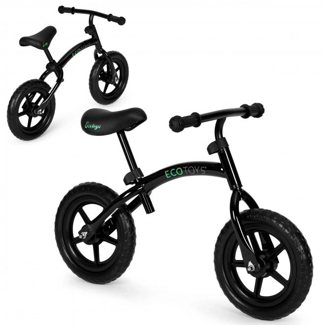 Dětské balanční kolo, odrážedlo, kola EVA ECOTOYS – černé