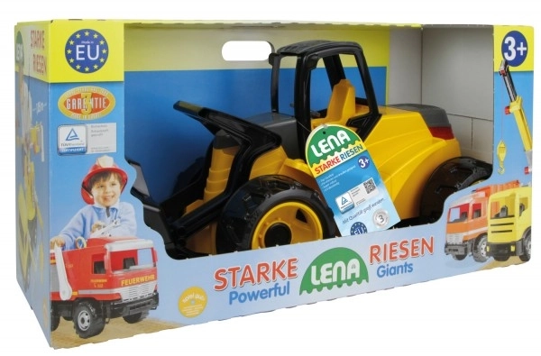 Velký žlutočerný nakladač Giga Trucks