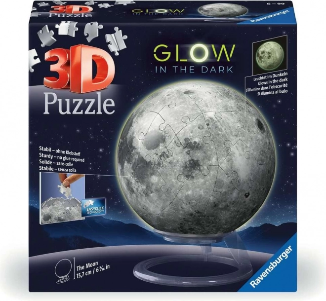 Puzzle-Ball Měsíc svítící ve tmě