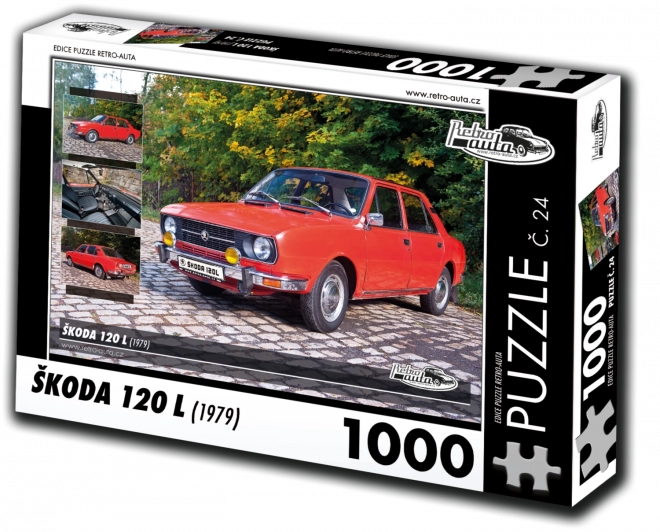 Retro auta puzzle Škoda 120 L 1979